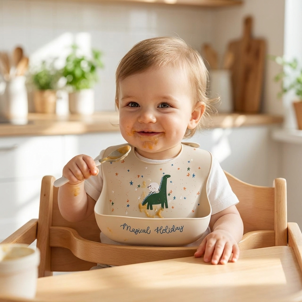 Baby bib dinosaur lifestyle
