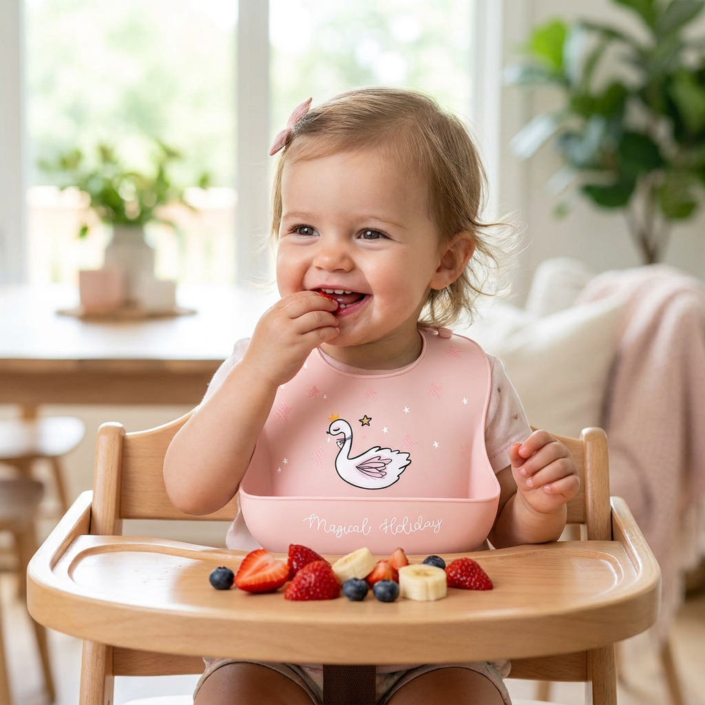 Baby bib star swan lifestyle