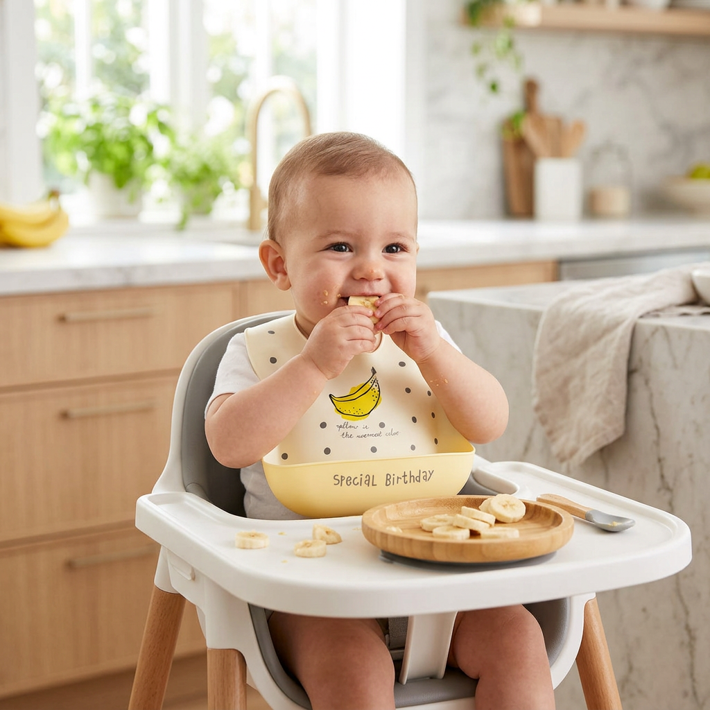 Baby bib banana lifestyle