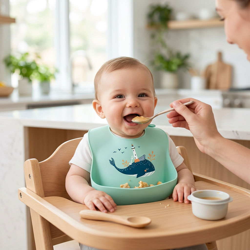 Baby bib whale lifestyle