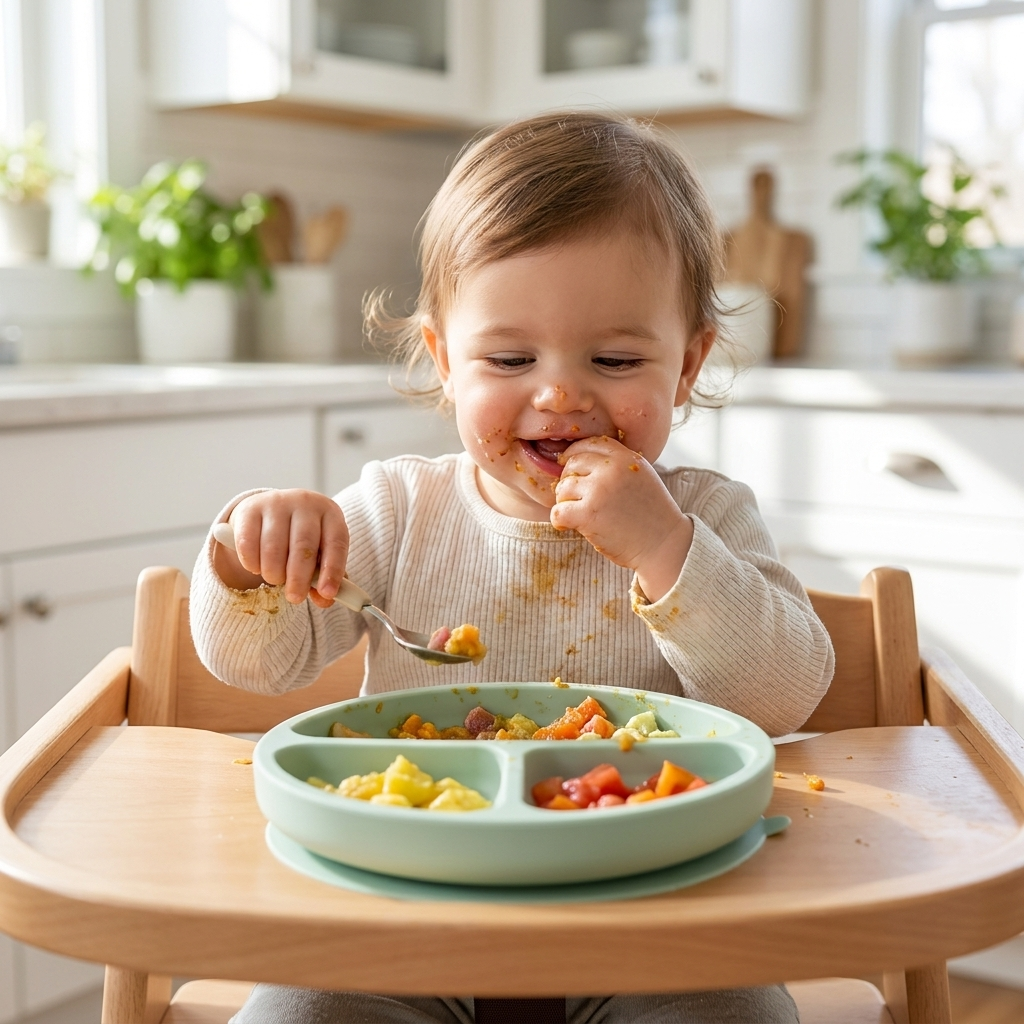 Suction plate light green lifestyle