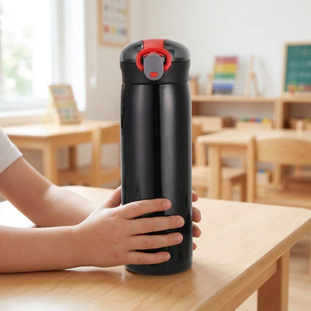 Kids thermos black lifestyle