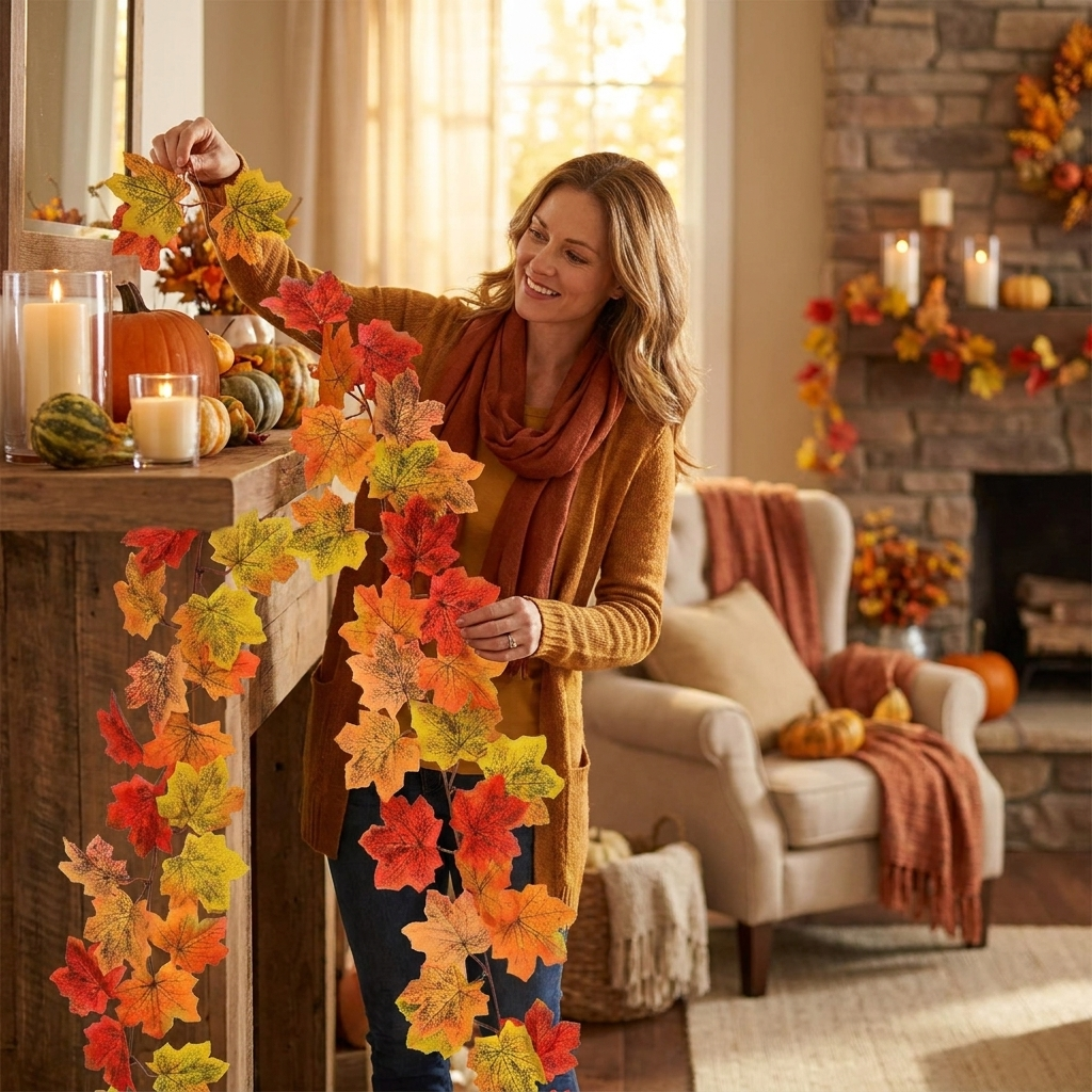 Maple leaf garland colourway 5 lifestyle