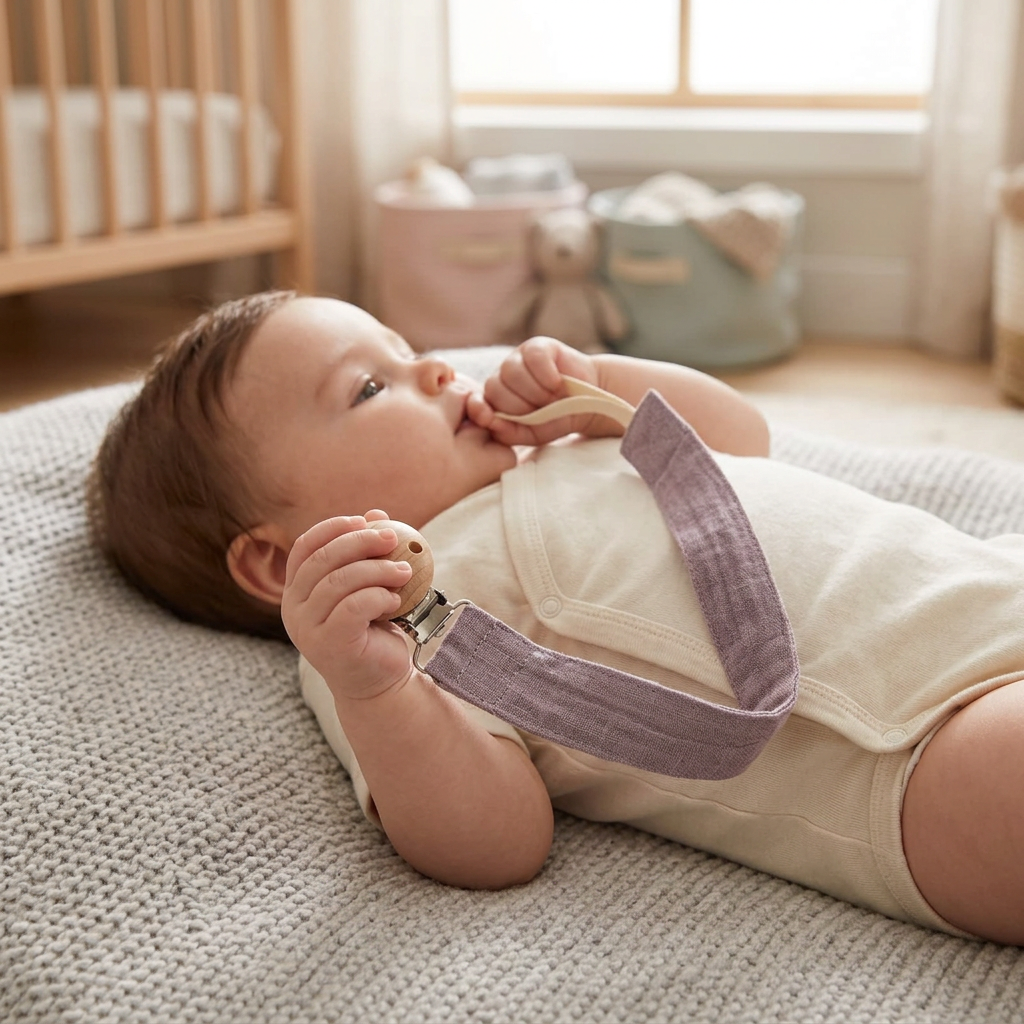 Pacifier clip D50 lifestyle