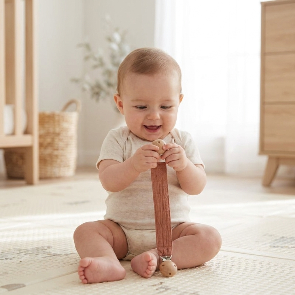 Pacifier clip D61 lifestyle