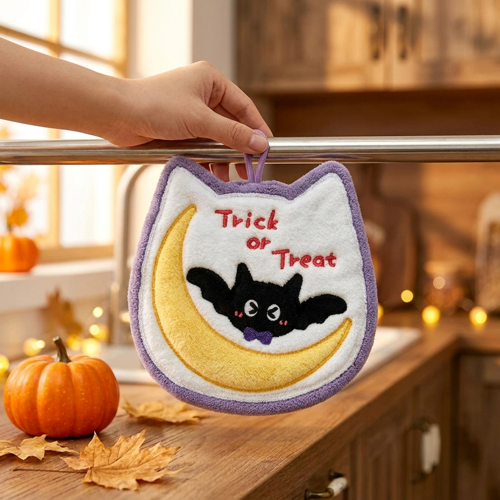 Cat hand towel S17 lifestyle
