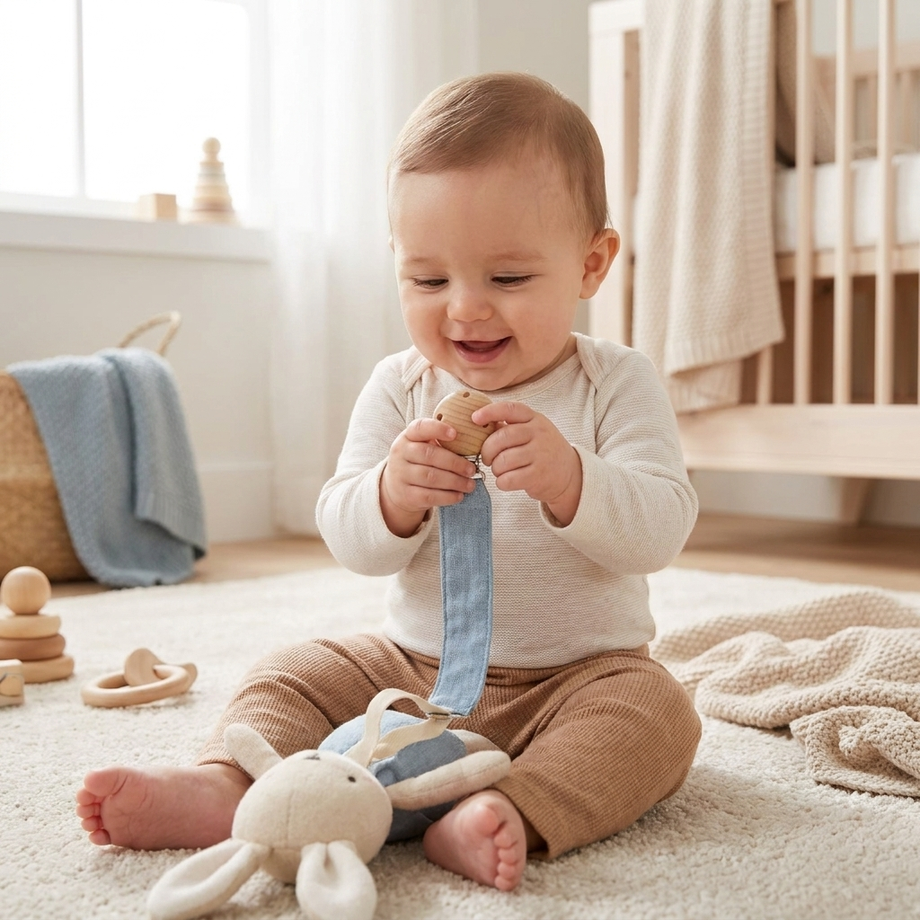 Pacifier clip 129D lifestyle
