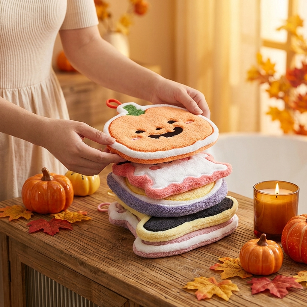 Cat hand towel S22 5 piece set lifestyle