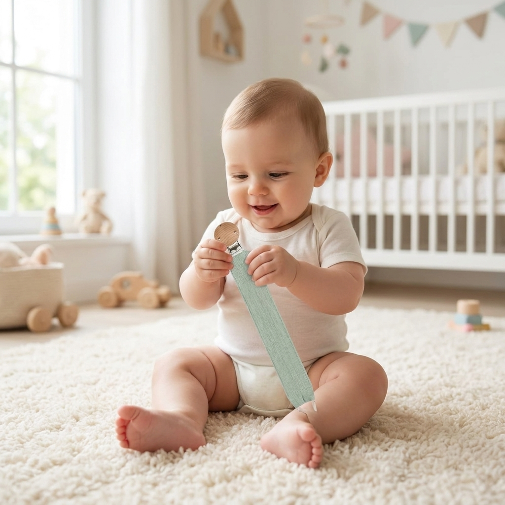 Pacifier clip D105 lifestyle