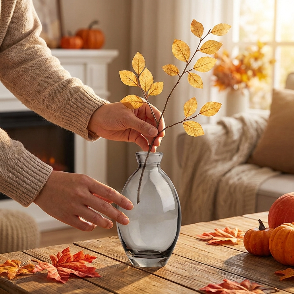 Retro glass bud vase S2-3 lifestyle