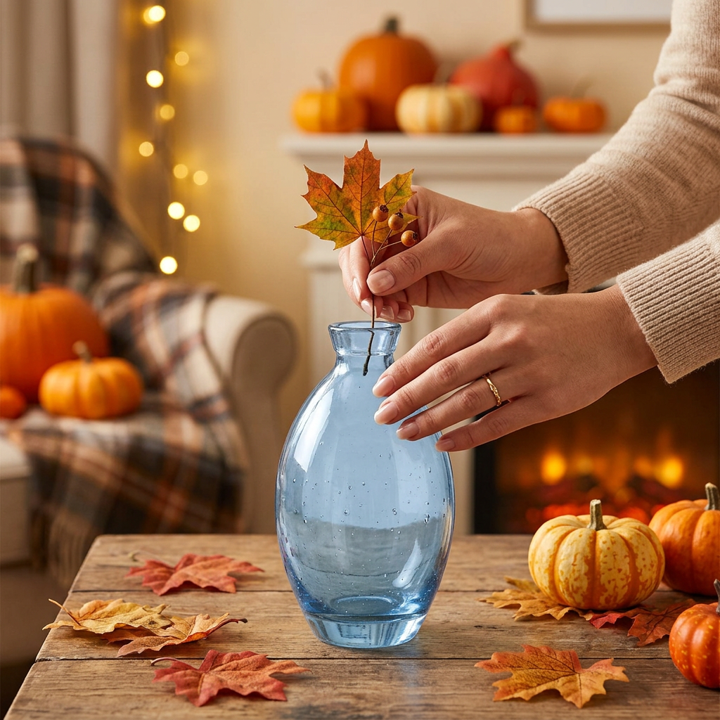 Retro glass bud vase S2-9 lifestyle