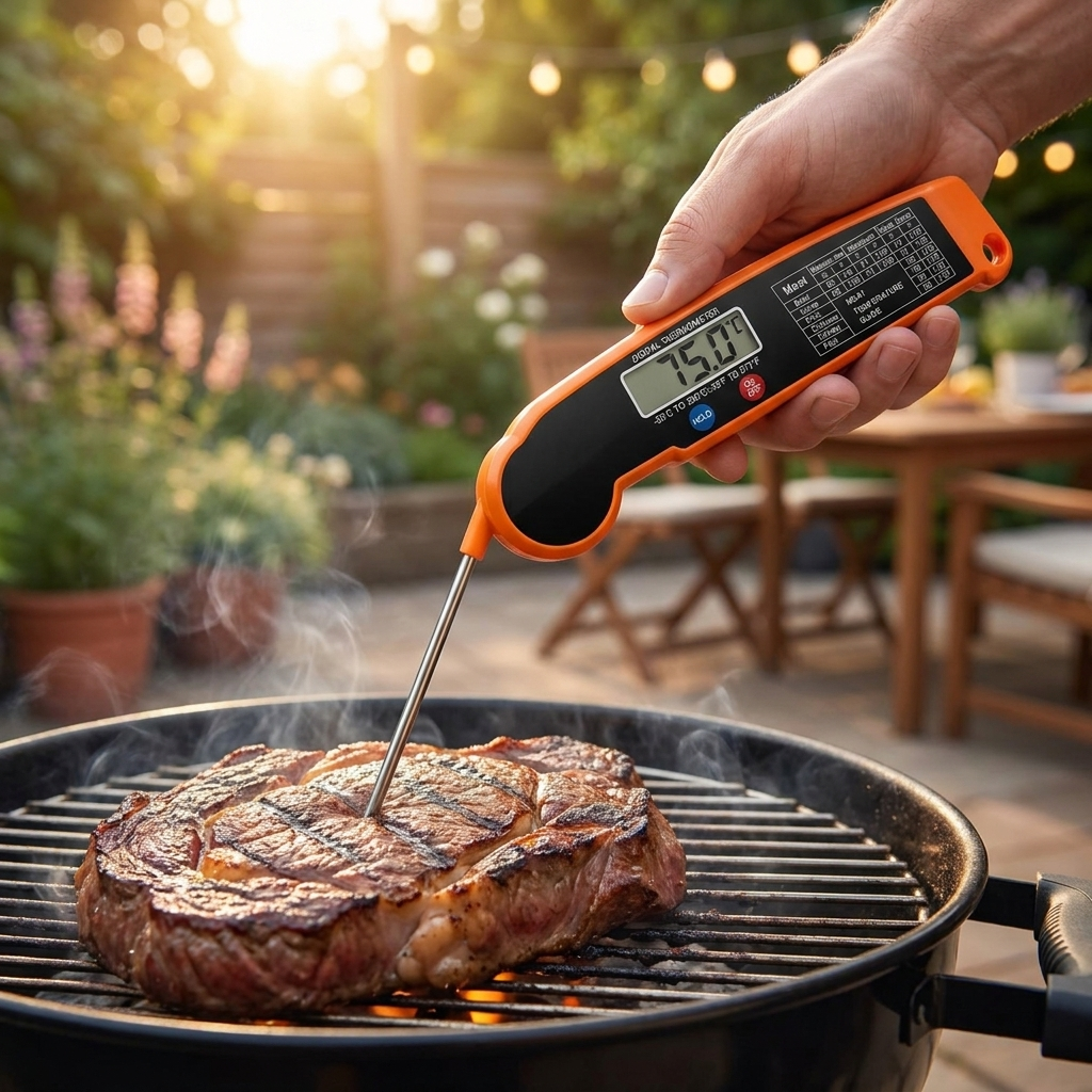 Meat thermometer orange lifestyle