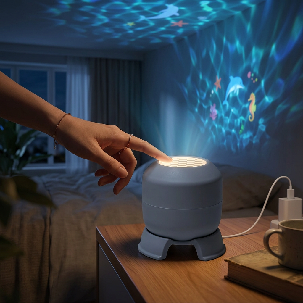 Ocean projector light in use