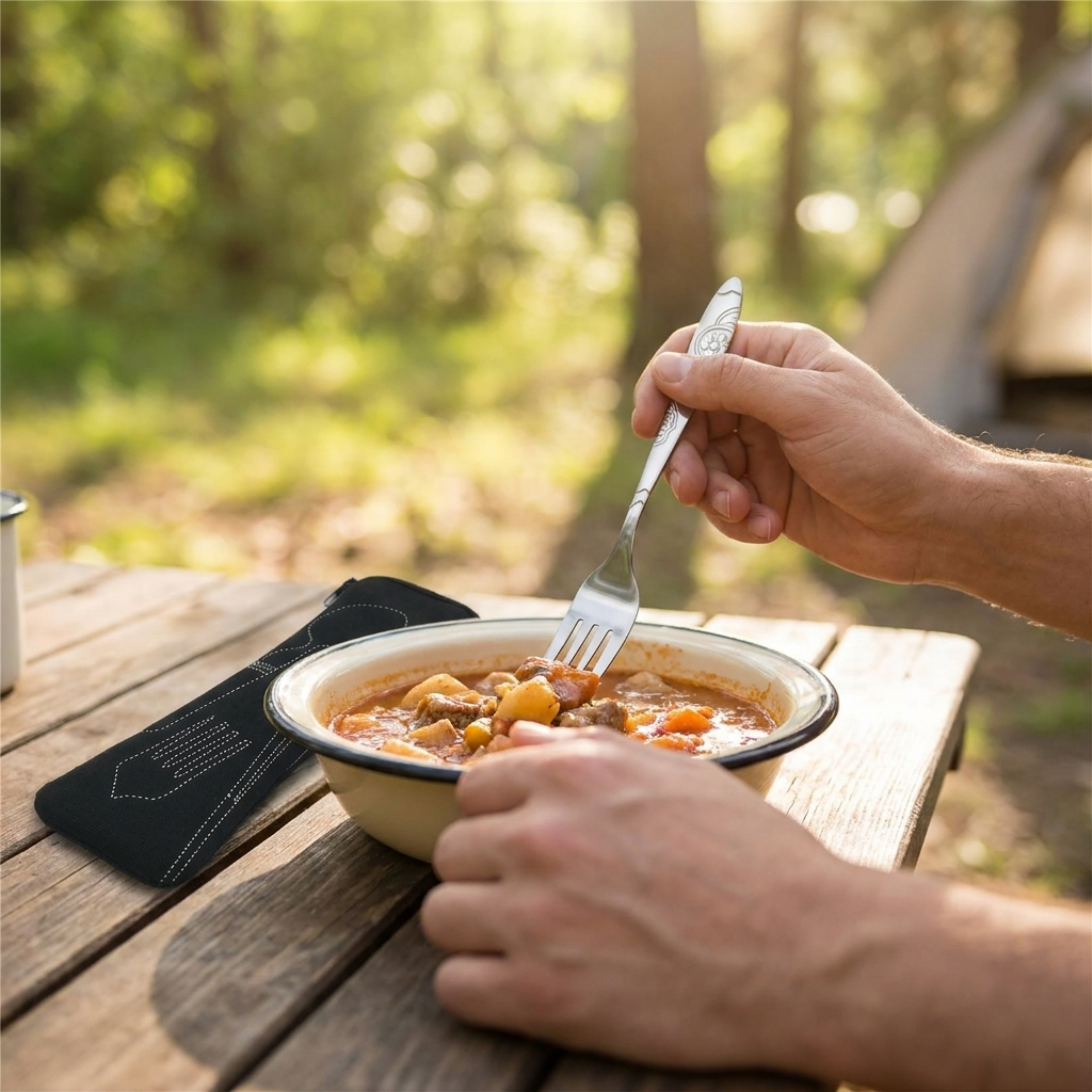 Travel cutlery set 1 lifestyle