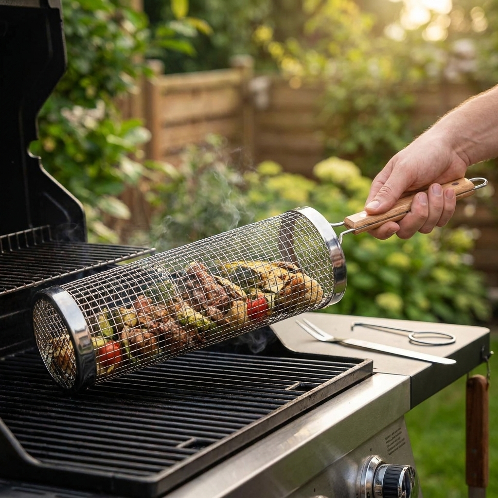 Rolling grill basket M lifestyle