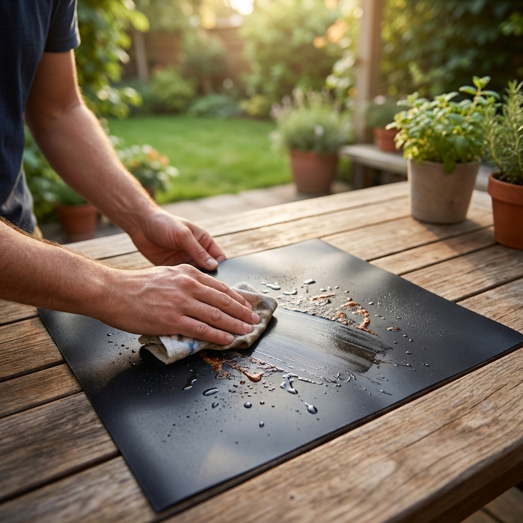 Grill mat 4Pcs 33x40 lifestyle