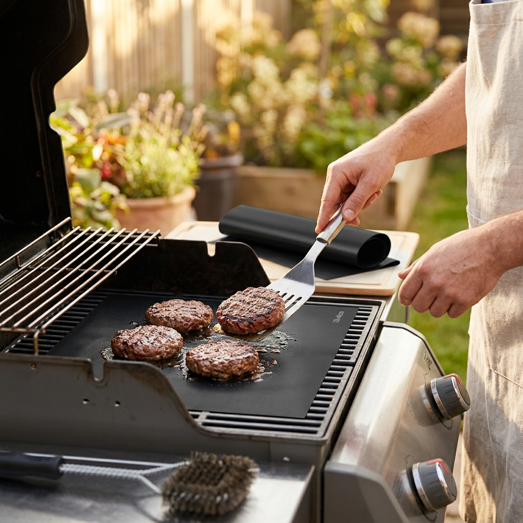 Grill mat 2Pcs 33x40 lifestyle