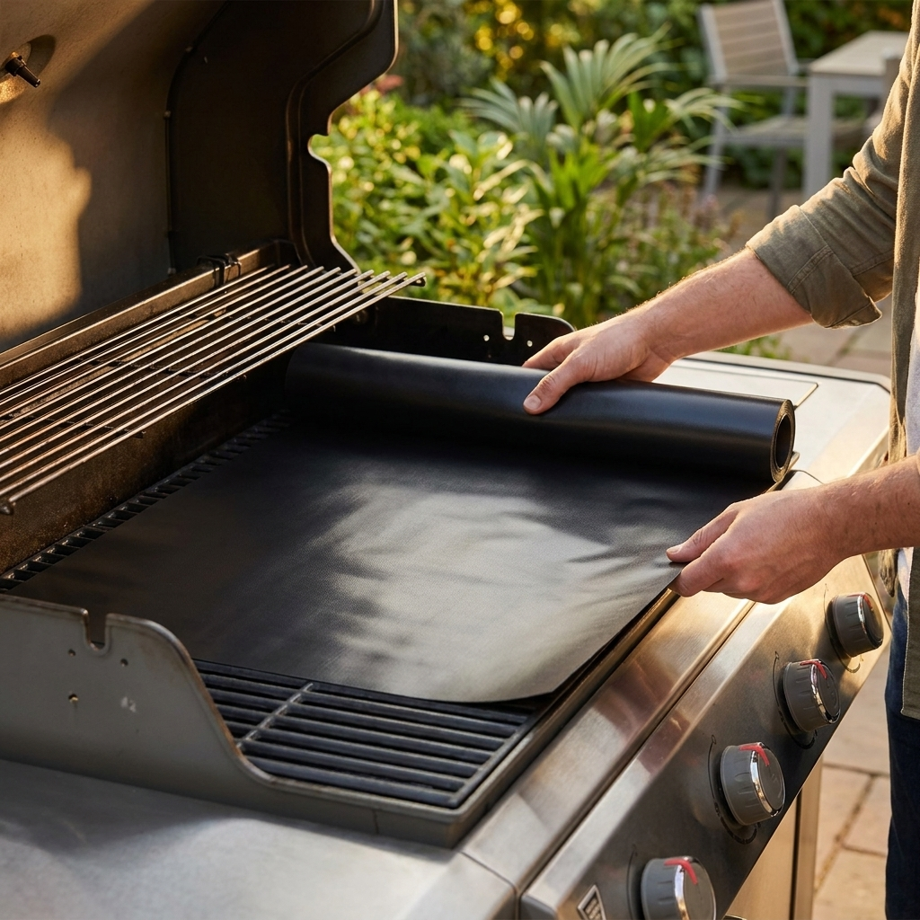 Grill mat 6Pcs 50x40 lifestyle