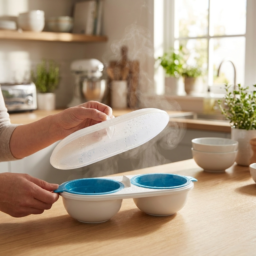 Microwave set blue lifestyle