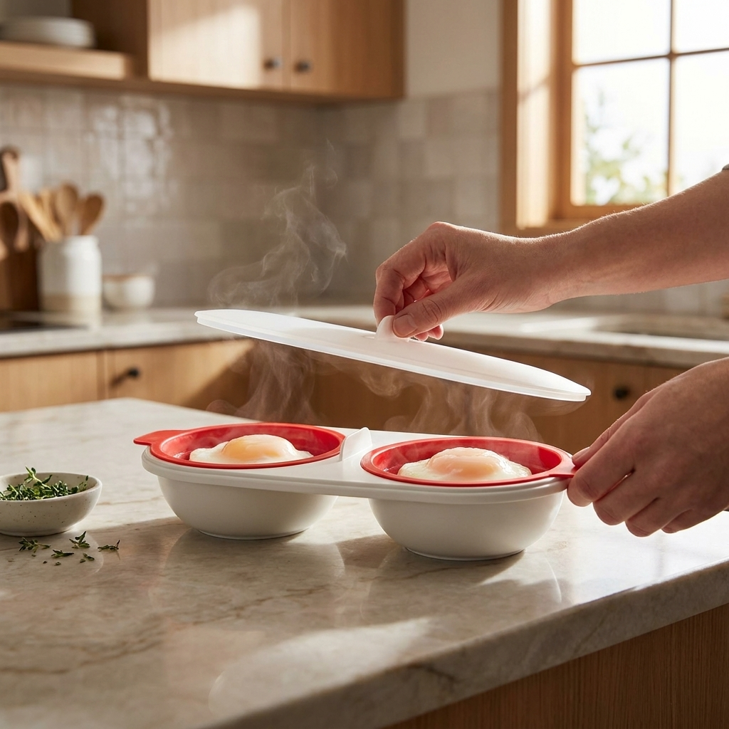 Microwave set red lifestyle