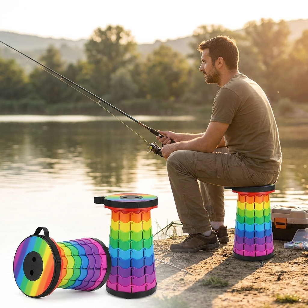 Folding stool style 4 lifestyle