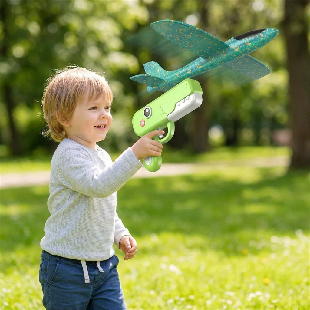 Green catapult plane lifestyle