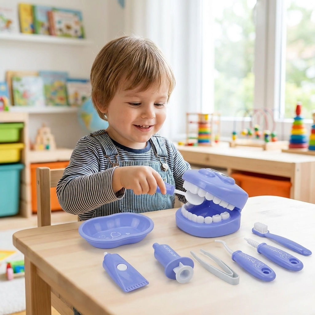 Blue dentist play set lifestyle