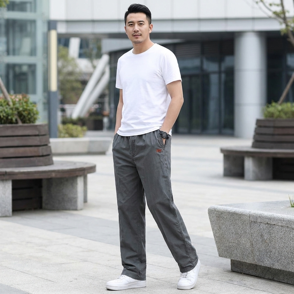 Jogger pants style 4 worn