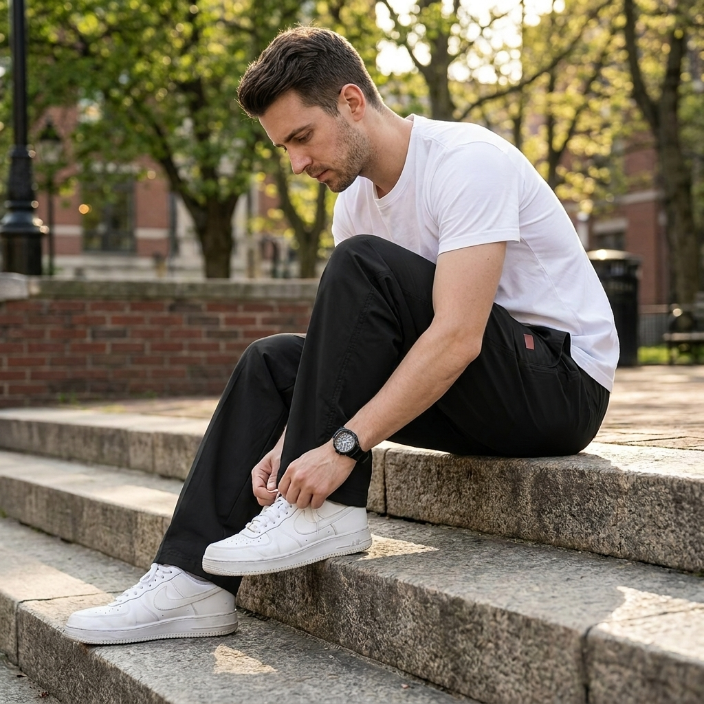 Jogger pants style 1 worn